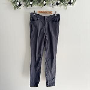 Prana Grey Halle Low Rose Hiking Pants Size 6 M9059 1